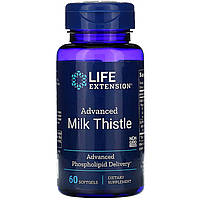 Расторопша (молочный чертополох) Life Extension "Advanced Milk Thistle" 920 мг (60 гелевых капсул)