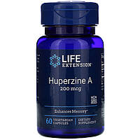 Гуперзин А, Life Extension "Huperzine A" антиоксидант для мозга, 200 мкг (60 капсул)
