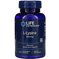 L-лизин Life Extension "L-Lysine" 620 мг (100 капсул)