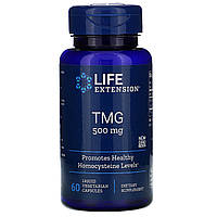 Триметилглицин Life Extension "TMG" 500 мг (60 жидких капсул)