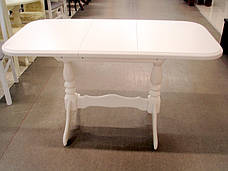 Стіл обідній розкладний Аврора Fusion Furniture, колір білий, фото 3