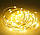 Світлодіодна Гірлянда Нитка Крапля на дроті 50Led 5 м Теплий Білий на Батарейках + USB, фото 5