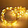 Гірлянда Нитка Світлодіодна Крапля на дроті 100Led 10 м Теплий Білий на Батарейках, фото 6