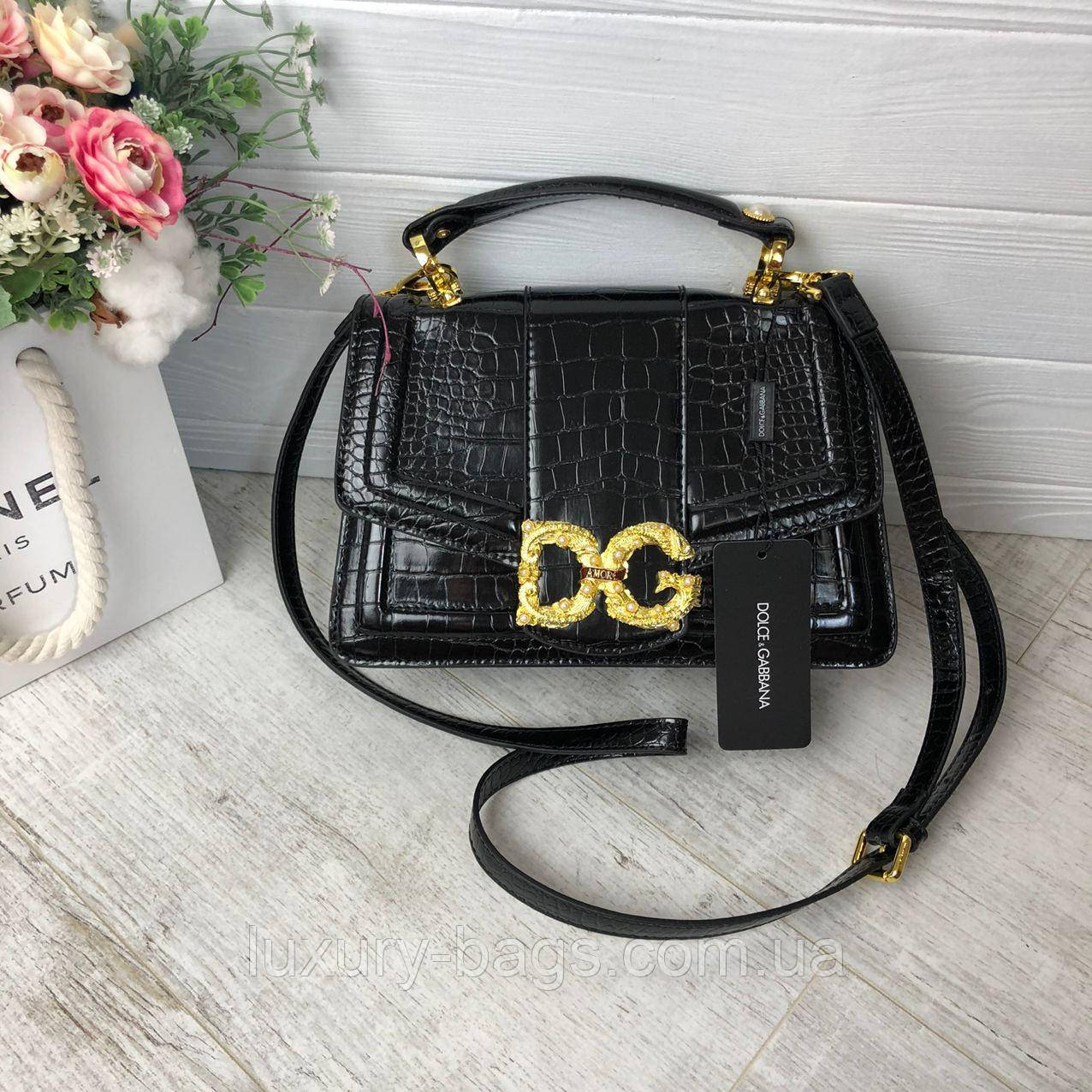Жіноча сумка Dolce&Gabbana під шкіру крокодила