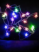 Гірлянда LED фігурна різнобарвна Зірка 3 метри, фото 2