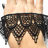 Ажурне мереживо макраме чорного кольору, ширина 5.5 см., фото 3
