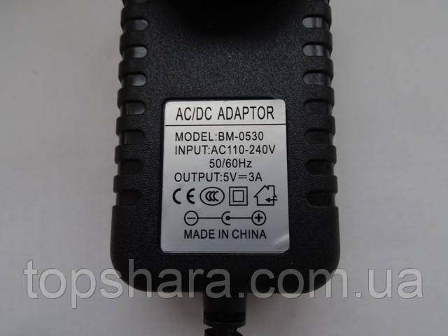 Блок питания 5V/3A 5,5х2,5 для Т2 тюнеров WV T62M/T62D/T62N/T62A, UCLAN T2 HD