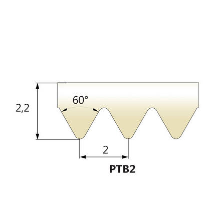 Ремінь TB2-310 для слайсера Beckers, RGV 220-250, Horeca-Select, Fimar, Hendi, Fama, Apach, EWT та ін., фото 2