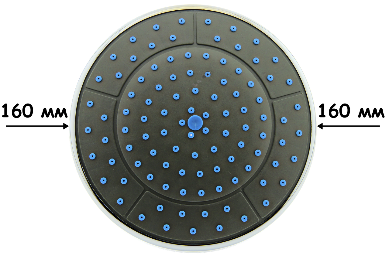 Душ потолочный, диаметром 160 мм. ( Л 160 ) Шток с наружной резьбой. - фото 6 - id-p29703588