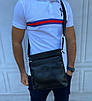 Чоловіча шкіряна брендова сумка, фото 6