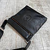 Чоловіча шкіряна брендова сумка, фото 3
