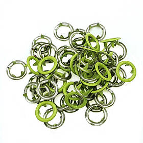 Кнопка Baby трикотажна 9,5 мм Туреччина колір салатовий (50 шт. в пакованні)