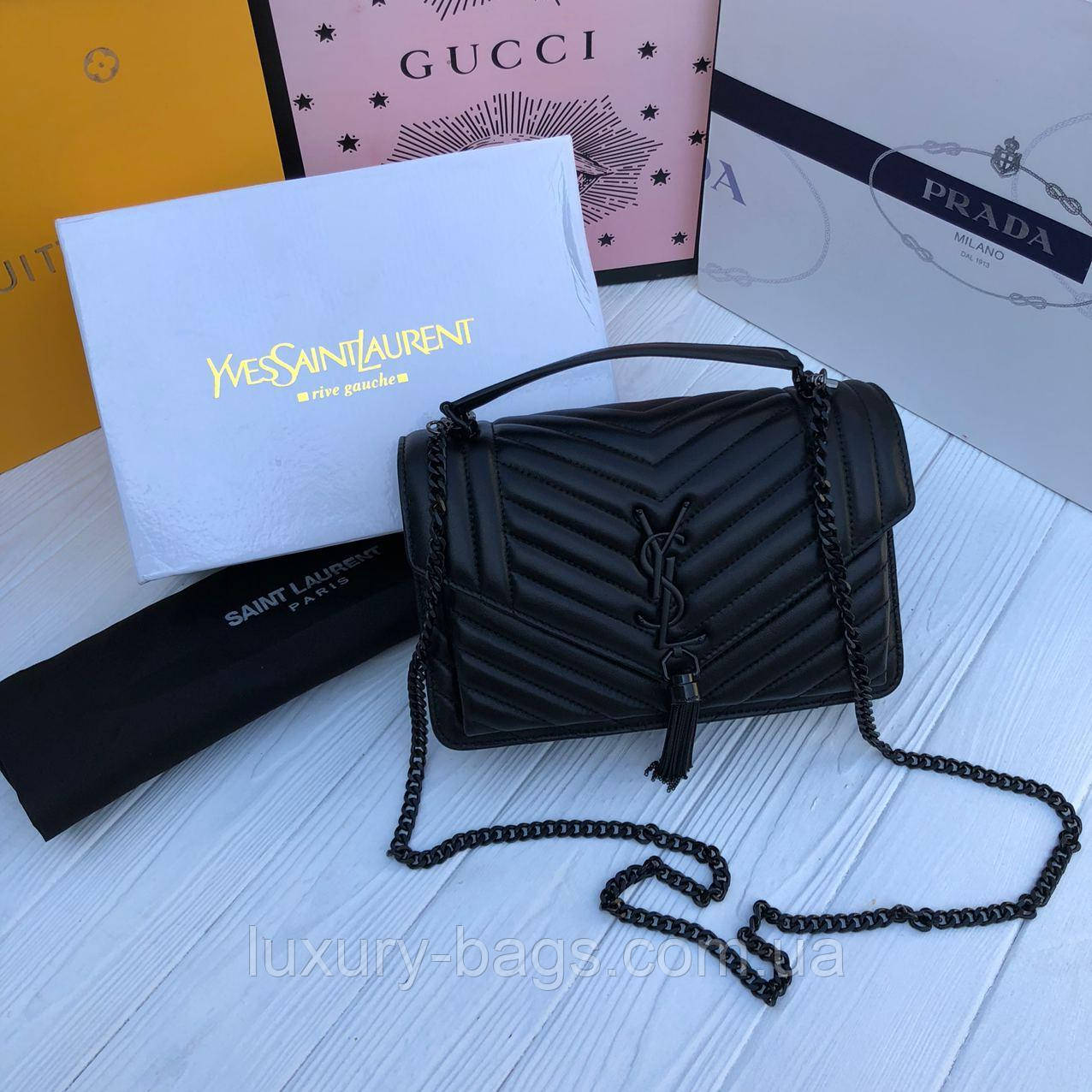 Жіноча шкіряна сумка Yves Saint Laurent YSL