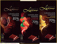 Шоколад черный Luximo Premium с апельсином 70 % какао 100 г Польша (10 шт/1 ящ)