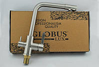 Смеситель на мойку латунный Globus Lux Gllr 0444-8 под фильтр цвет нержавейка
