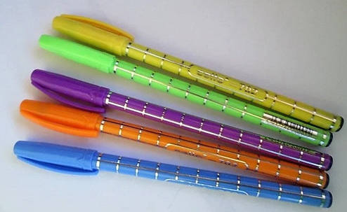 Ручка Cello CL-702 "Клітка" синя (5 кв корпусу) 8066 /50уп,4000ящ, фото 2