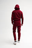 Спортивний костюм зима Асос теплий чоловічий бордовий Київ, фото 2