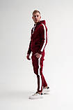 Спортивний костюм зима Асос теплий чоловічий бордовий Київ, фото 3