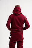 Спортивний костюм зима Асос теплий чоловічий бордовий Київ, фото 7