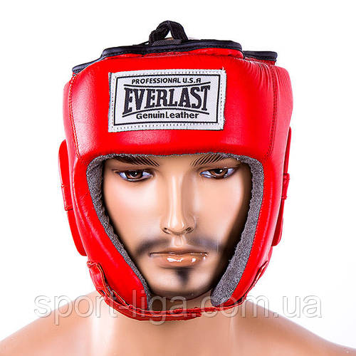 Шлем боксерский Everlast кожаный, для бокса (ID#750494320), цена: 920 ...