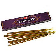 Натуральные аромапалочки Champa Flower 15 Gms (Цветок Чампы, Hem) пыльцовое благовоние