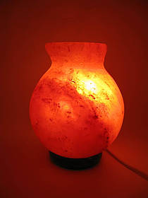 Соляна лампа "Ваза" 2,1 кг (d-12,h-17 см)(Гімалайська сіль)