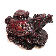 Черепаха-дракон каменная крошка коричневый (7х6х5,5 см)