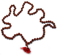 Чотки з рудракши (Rudraksha japa mala) (50 см,108 намистин, намистина d-0,6 см) Індія