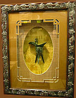Картина с бронзовой фигурой (50*65)