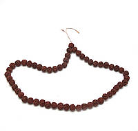 Четки из рудракши (Rudraksha japa mala) (44 см, 54 бусины, бусина d-1,7 см) Индия