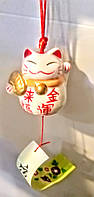 Сувенирный колокольчик керамический "Манэки Нэко"