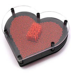 Пинарт "Серце" червоний, генератор скульптур 3 D (19х17х4 см)