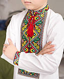Вишиванка для хлопчика "Ярослав" жовто-зелено-червона, фото 3