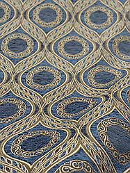 Меблева тканина шеніл двостороння синій