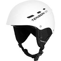Регулируемый сноубордический шлем лыжный Tenson Core white 54-58 (белый)