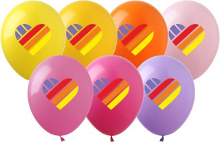 Кульки 12" (30см) "Лайк/Like" повітряні з малюнком поштучно (асорті)