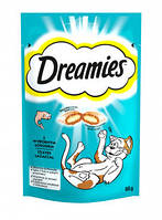 Ласощі для котів Dreamies Salmon подушечки з лососем 60 г