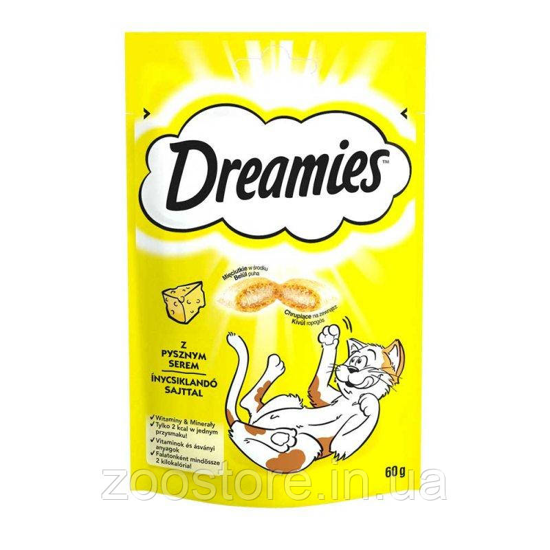 Ласощі для котів Dreamies Cheese подушечки з сиром 60 г
