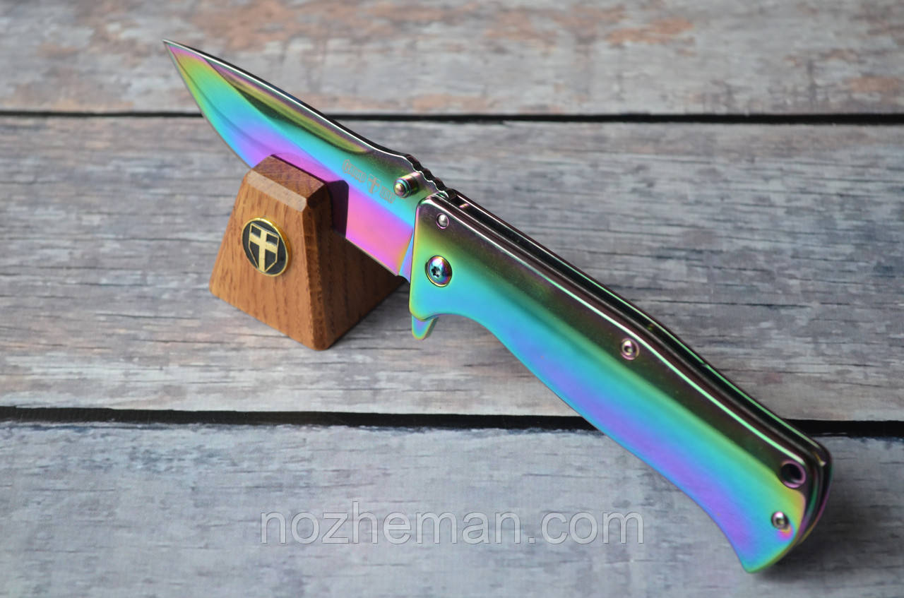 Складаний ніж Всесвіт 5, для зручності і частого носіння оснащений кріпленням, фото 1