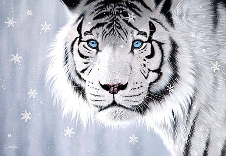 Пазли Білий тигр на 500 елементів, фото 2