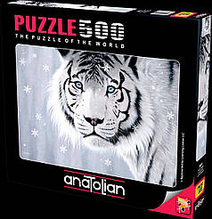 Пазли Білий тигр на 500 елементів