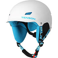 Детский шлем для горнолыжного спорта Tenson Park Jr white-turquoise 50-54 (белый)