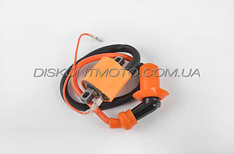 Котушка запалювання (тюнінг) Yamaha JOG ,AXIS ,APRIO ,MINARELLI ,2T STELS 1E40Q (помаранчева) (Ямаха Джог) CHENHAO