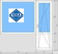 Окна VEKA Балконный блок 2100*2050