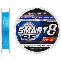 Шнур Favorite Smart PE 8x 150м (sky blue) #2.5/0.265mm 30lb/16.4kg