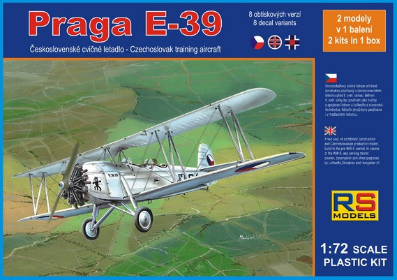 Пластикова модель 1/72 RS models 92061 Чехословацкий тренувальний літак Praga E-39