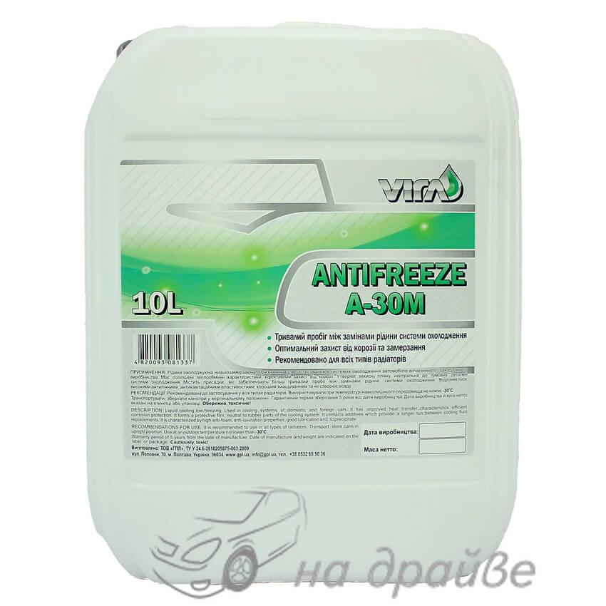 Антифриз -30°C зелений 10 л А-30М Vira