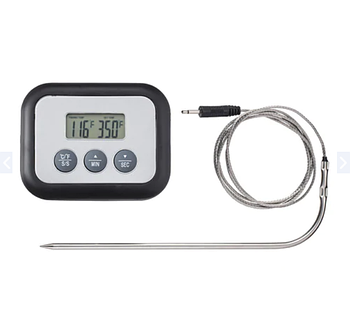 Термометр-таймер для м'яса IKEA FANTAST цифровий чорний 201.030.16 (KG-387)