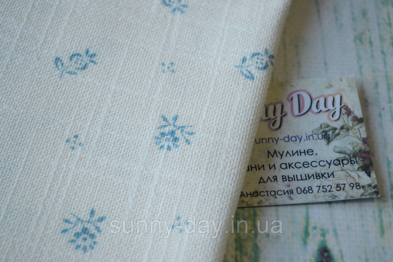 Тканина для вишивання Ubelhor Sarah-Druck 2681 квітковий принт — 25 каунтів