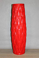Ваза напольная Корзина глянец красный 72 см